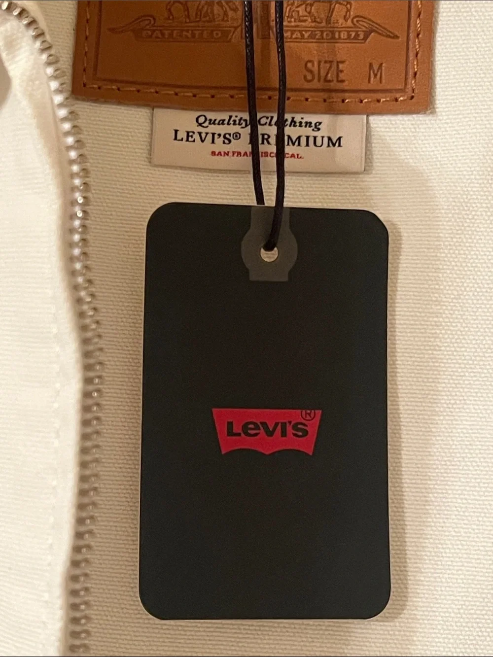 Levi’s Castro Mechanics Full-zip Lightweight Canvas Jacket Sz M White MSRP: $99